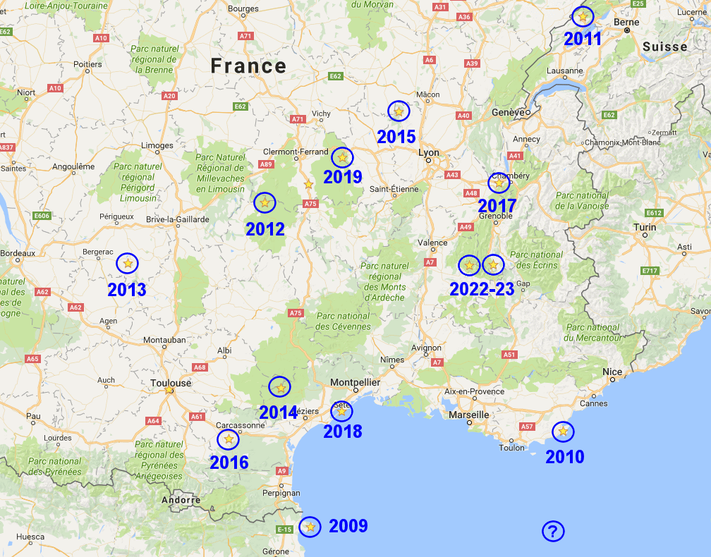 Survolez les ann&eacutre;es